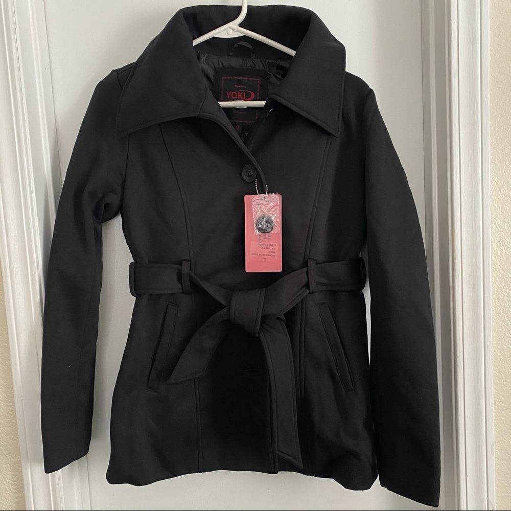 COPY - Women’s Yoki Belted Pea Coat small